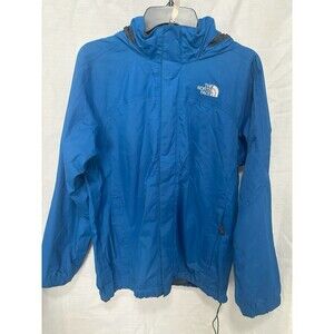 North Face Sz XL Boys Hyvent Blue Full Zip Jacket Youth Size Windbreaker Peeling